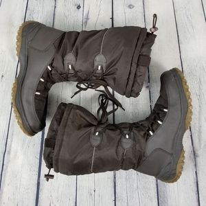 COUGAR | brown lace up fleece lined winter boot